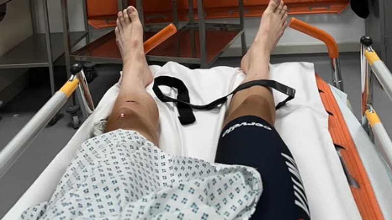 Cian Uijtdebroeks a l hopital apres un accident de la route a l entrainement le 25 juin 2025 2102963