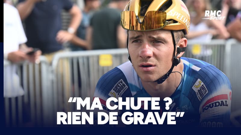Criterium du Dauphine Evenepoel rassure apres sa chute 2096219