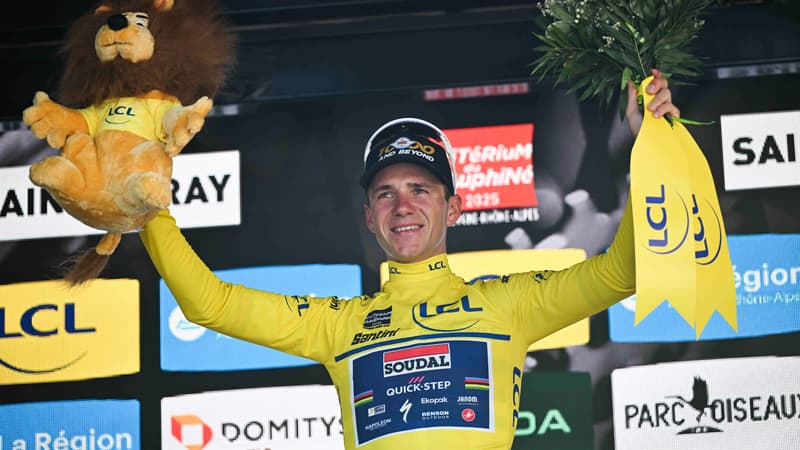 Remco Evenepoel le 11 juin 2025 lors du Criterium du Dauphine 2095939
