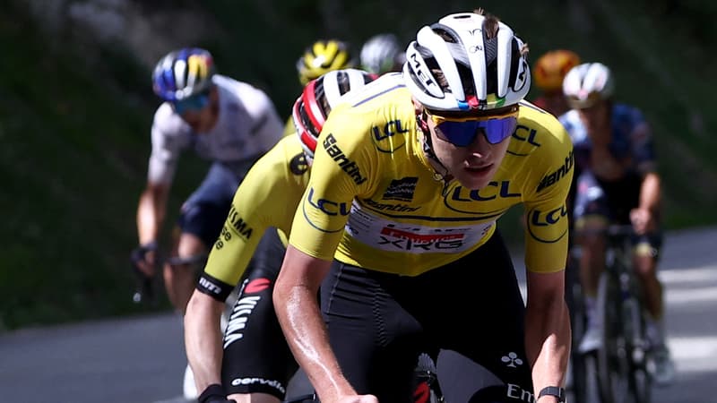 Tadej Pogacar lors de la 7e etape du Dauphine le 14 06 2025 2097376