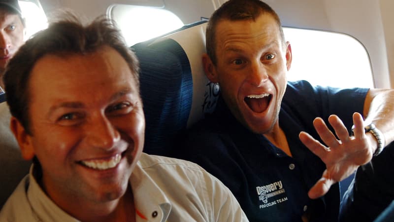 Johan Bruyneel et Lance Armstrong en 2005 2114664