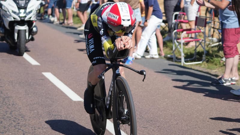 Jonas Vingegaard lors de la 5e etape du Tour de France le 9 juillet 2025 2113149