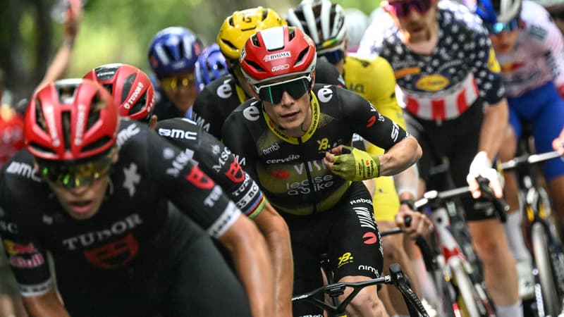Jonas Vingegaard sur la 15e etape du Tour de France le 20 juillet 2025 2114239