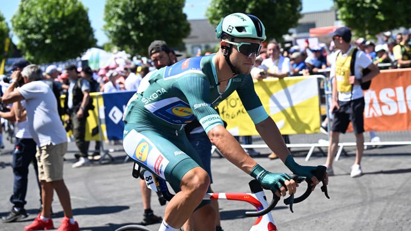 Jonathan Milan avant la 8e etape du Tour de France le 12 juillet 2025 a Saint Meen Le Grand 2110835