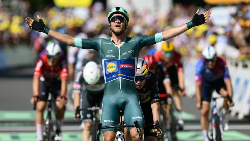 Jonathan Milan vainqueur de la 8e etape du Tour de France le 12 juillet 2025 2110828