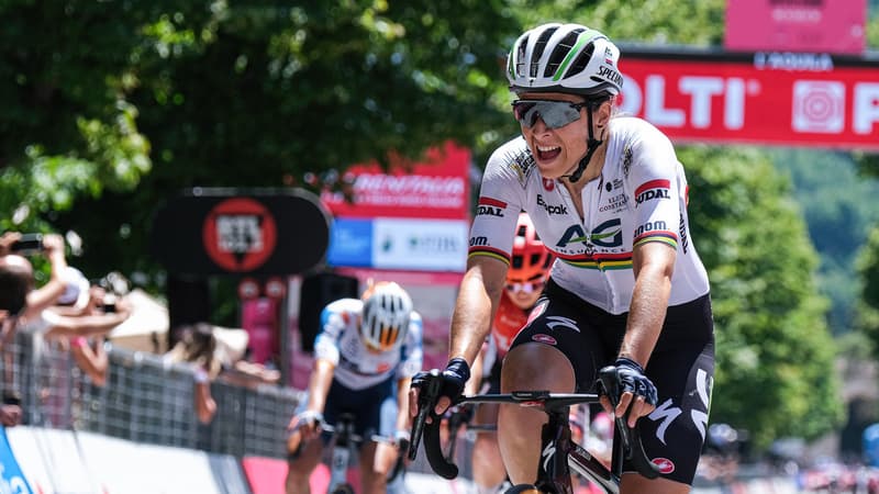Kim Le Court Pienaar lors du Giro feminin le 14 07 2024 2059715