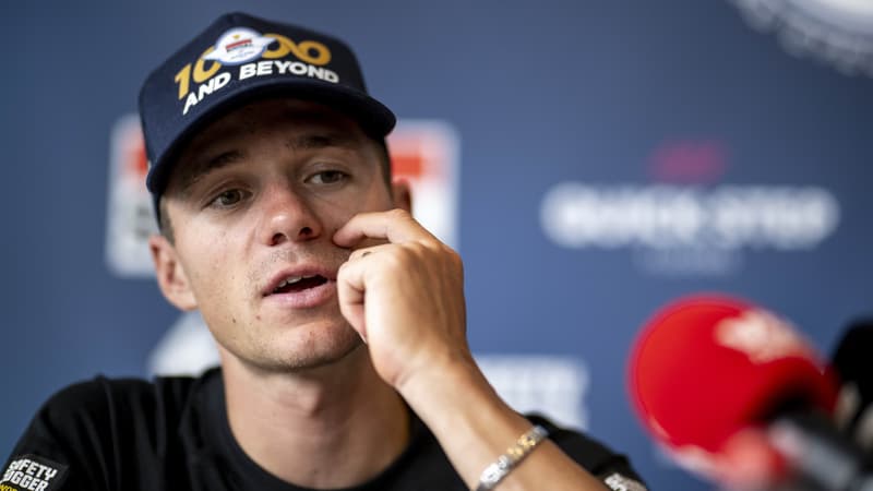 Le Belge Remco Evenepoel lors d une conference de presse sur le Tour de France le 15 juillet 2025 2111989