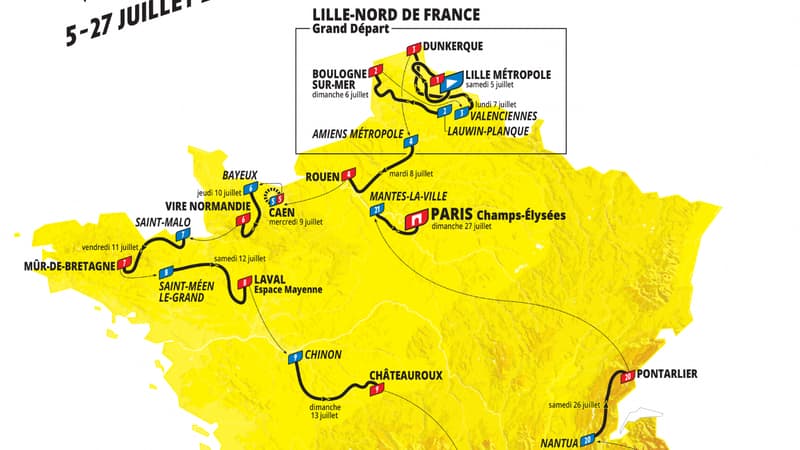Le parcours du Tour de France 2025 2104719