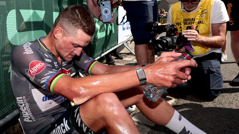 Mathieu van der Poel a l arrivee de la 6e etape du Tour de France le 10 juillet 2025 2110240