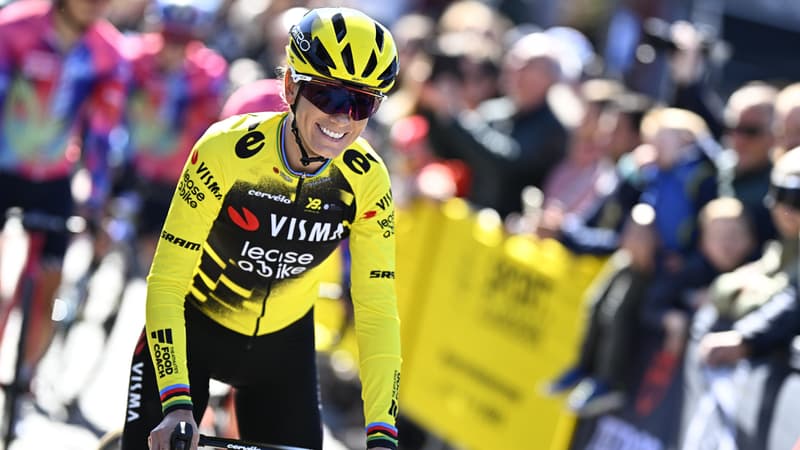 Pauline Ferrand Prevot au depart du Tour des Flandres le 6 avril 2025 2116207