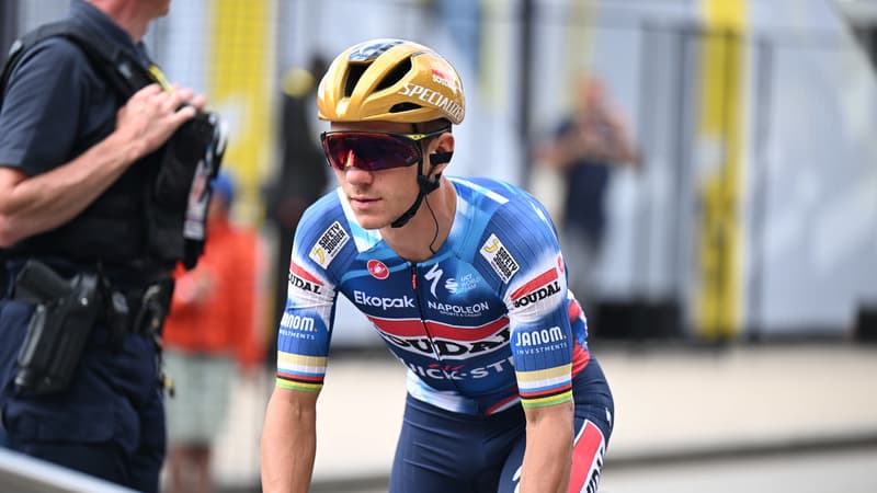 Remco Evenepoel lors de la 5e etape du Tour de France le 8 juillet 2025 2108984