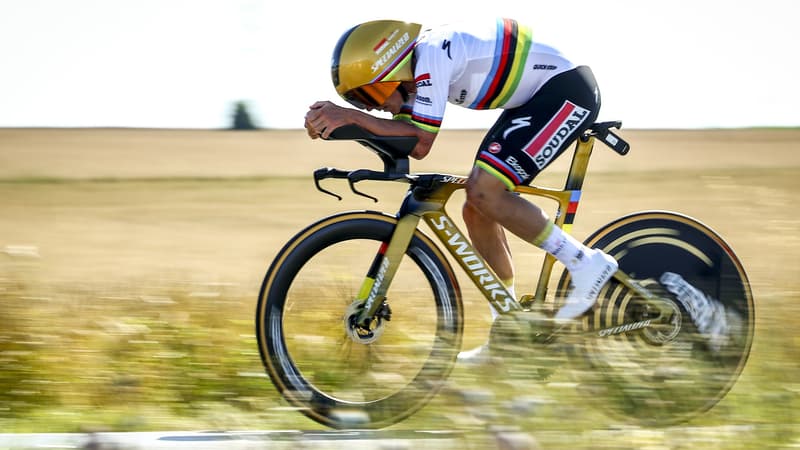 Remco Evenepoel lors de la 5e etape du Tour de France le 9 juillet 2025 2109464