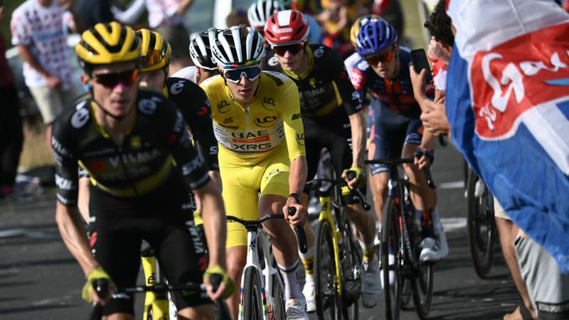 Tadej Pogacar et Jonas Vingegaard sur le Tour de France le 14 juillet 2025 2113489 1