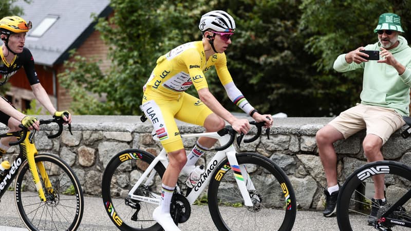 Tadej Pogacar lors de la 14e etape du Tour de France le 19 juillet 2025 2113573