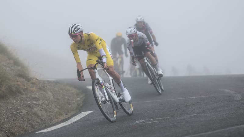 Tadej Pogacar lors de la 14e etape du Tour de France le 20 juillet 2025 2113931