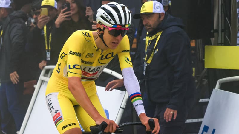 Tadej Pogacar lors de la 18e etape du Tour de France le 24 juillet 2025 2115720