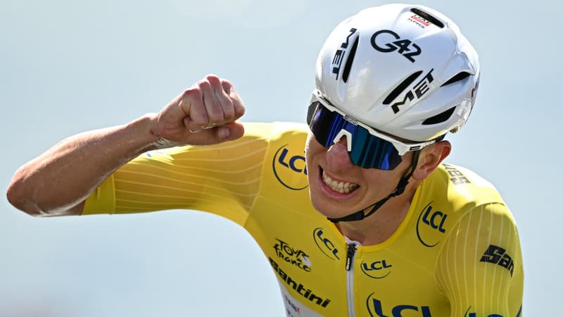 Tadej Pogacar sur le Tour de France le 18 juillet 2025 2113507