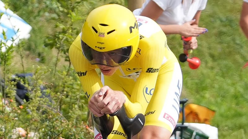 Tadej Pogacar sur le contre la montre du Tour de France 2024 2113158