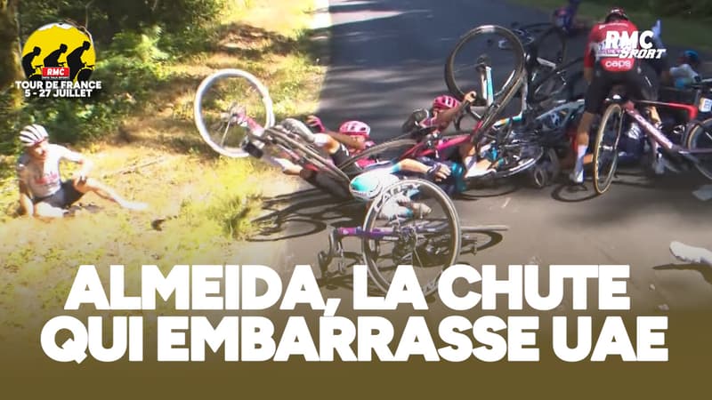 Tour de France Almeida la chute qui inquiete Pogacar 2110614