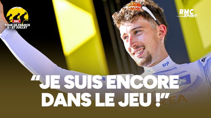Tour de France E14 Je suis encore dans le jeu Kevin Vauquelin n abandonne pas le maillot blanc 2113570