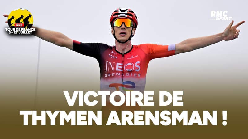 Tour de France E19 Sans attaque de Pogacar et Vingegaard Thymen Arensman est le vainqueur du jour 2115855
