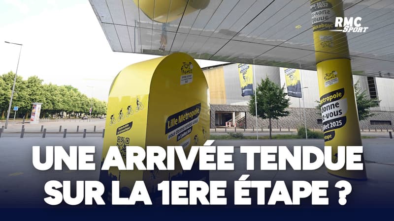 Tour de France Virages ralentisseurs Une arrivee assez delicate sur la premiere etape 2106486