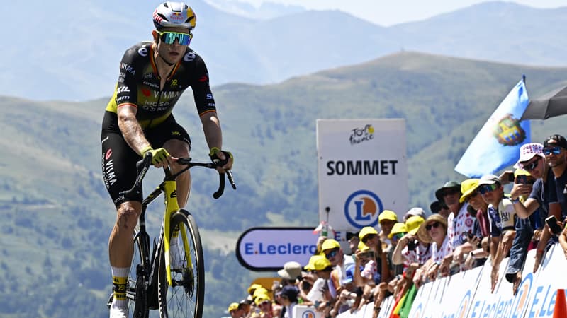 Wout van Aert lors du contre la montre a Peyragudes sur le Tour de France le 18 juillet 2025 2113469