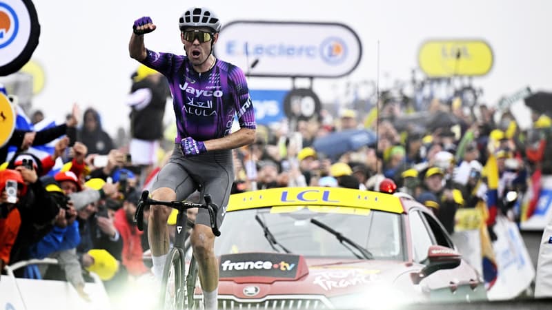 Ben O Connor vainqueur de la 18e etape du Tour de France 2025 le 24 juillet 2025 2115434