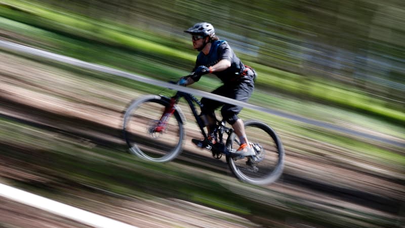 Competition de VTT pres de Winchester au Royaume Uni le 25 avril 2021 1037008