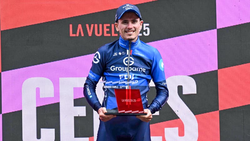 David Gaudu le 25 aout 2025 sur la Vuelta 2126961