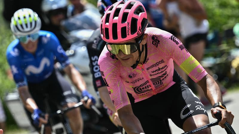 Richard Carapaz pendant une echappee sur le Tour de France 2024 1905872