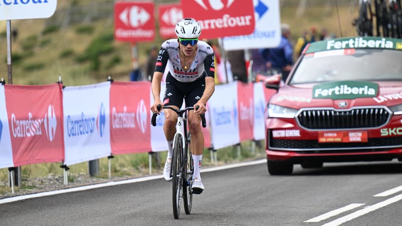 Juan Ayuso lors de la 7e etape de la Vuelta le 29 aout 2025 2131440