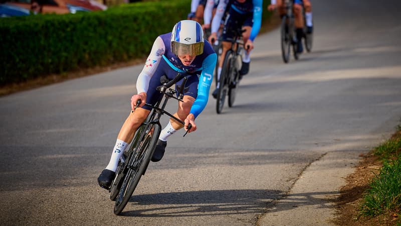 Le coureur israelien Nadav Raisberg lors de la Vuelta en Espagne le 27 aout 2025 2142782