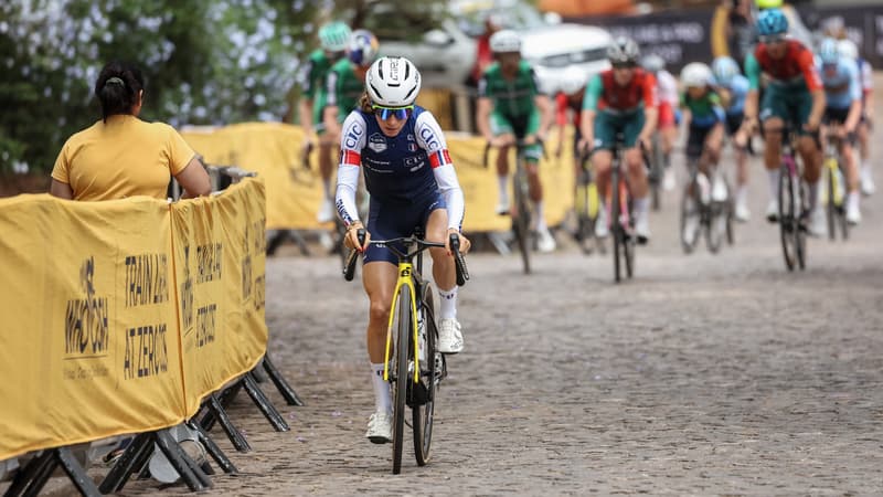 Pauline Ferrand Prevot sur le parcours des Mondiaux de cyclisme a Kigali Rwanda le 24 septembre 2025 2145166