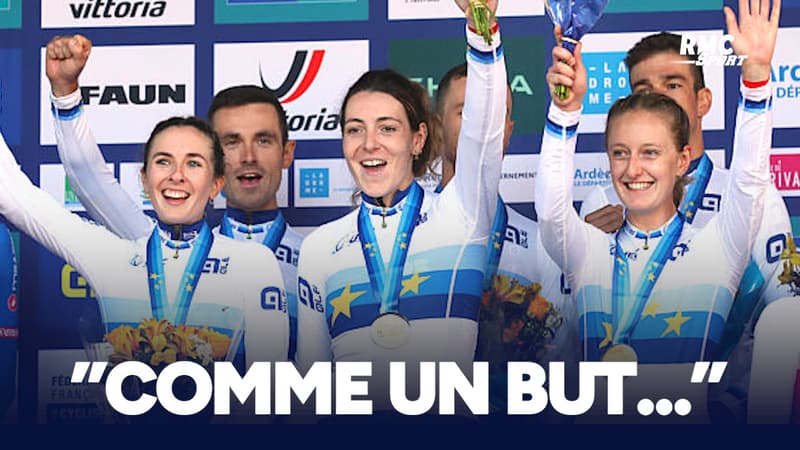 Championnats d Europe Cyclisme Comme marquer un but Guernalec savoure le titre en relais mixte 2148326