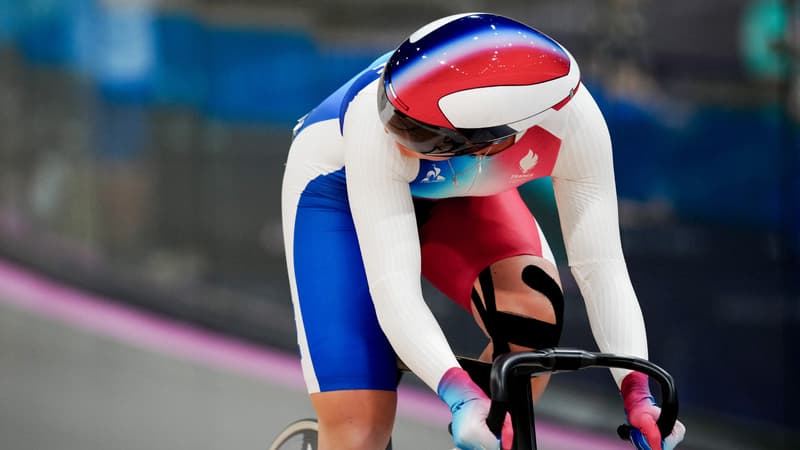 La Francaise Mathilde Gros sur les epreuves de cyclisme sur piste aux JO de Paris aout 2024 2159480