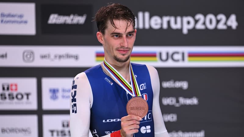 Le Francais Clement Petit medaille de bronze sur le scratch aux Mondiaux de cyclisme sur piste 2024 17 octobre 2024 2161148