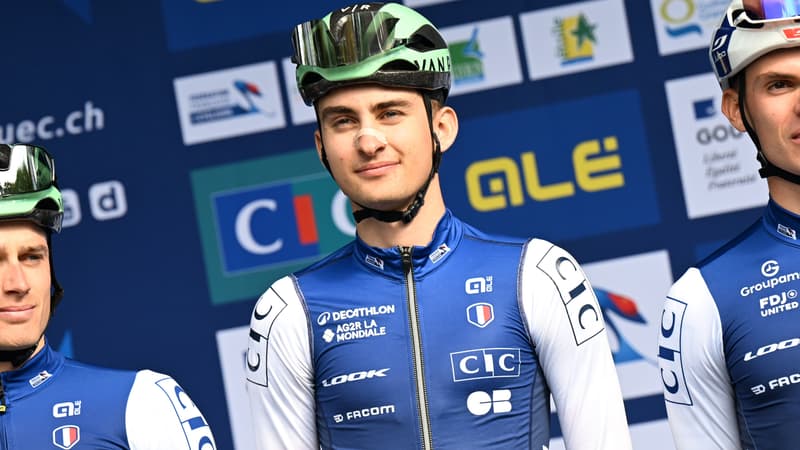Le coureur francais Paul Seixas avant le depart de la course en ligne des championnats d Europe de cyclisme 5 octobre 2025 2153090