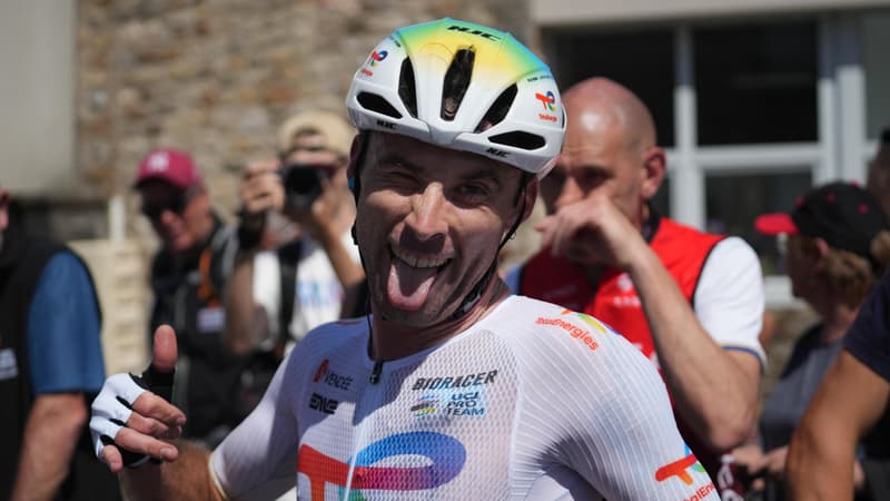 Le coureur francais Pierre Latour le 30 mai 2025 sur les Boucles de la Mayenne 2157237