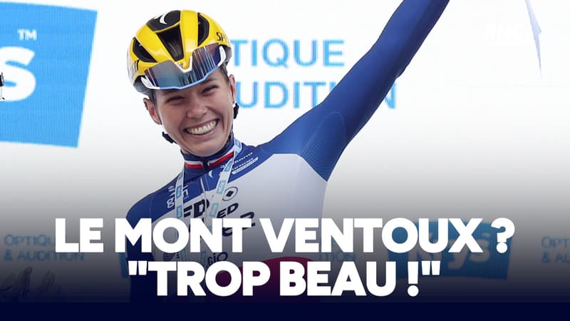 Tour de France F Juste trop beau Marie Le Net a hate de gravir le Mont Ventoux 2160201