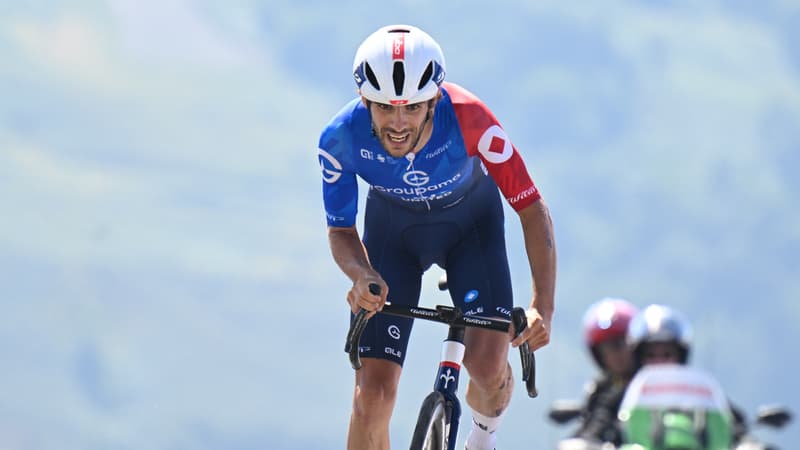 Guillaume Martin Guyonnet sur la 13e etape du Tour de France entre Loudenvielle et Peyragudes le 18 juillet 2025 2202664