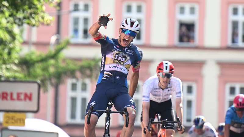 Paul Magnier lors de sa victoire sur la 4e etape du Tour de Pologne le 7 aout 2025 2156787