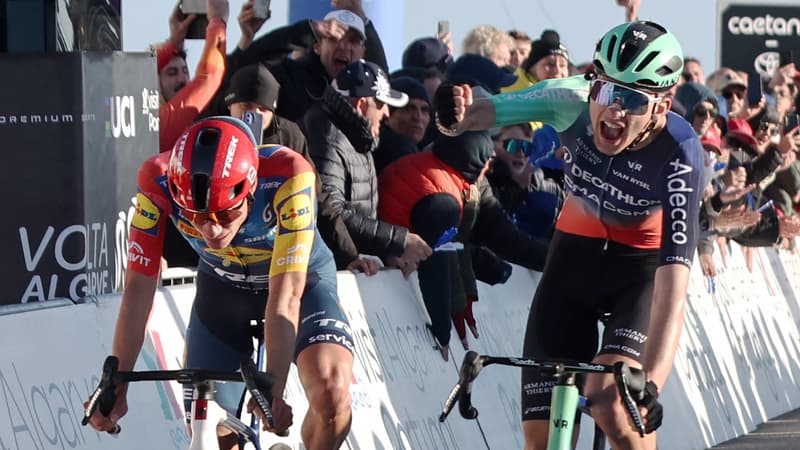 Le Francais Paul Seixas serre le poing lors de sa victoire sur le Tour d Algarve le 20 fevrier 2026 2239309