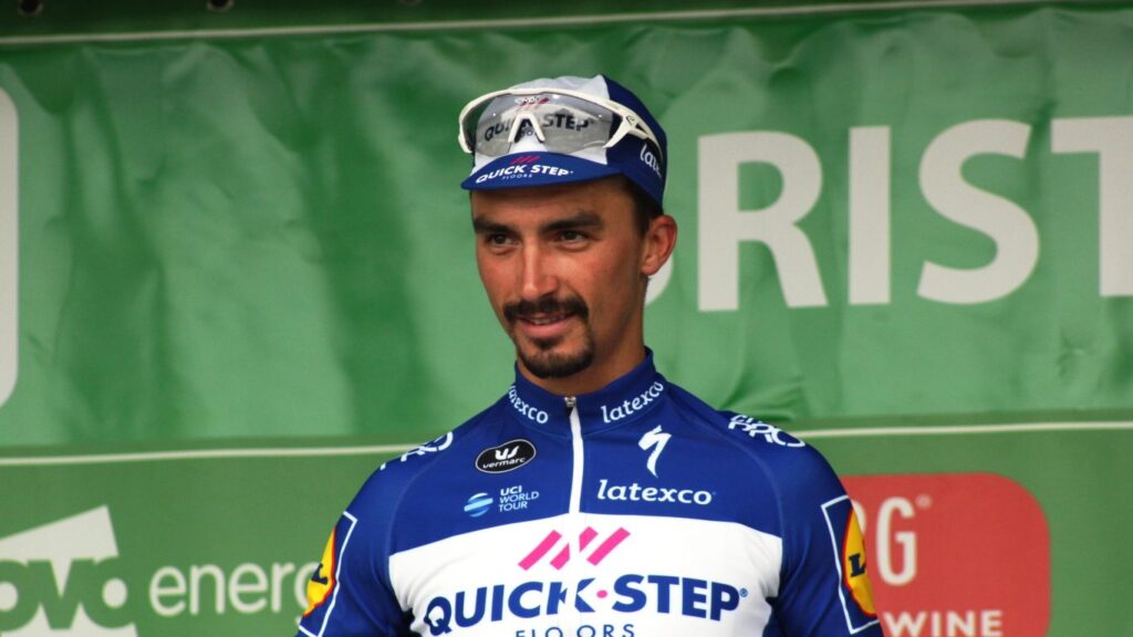Julian Alaphilippe en course