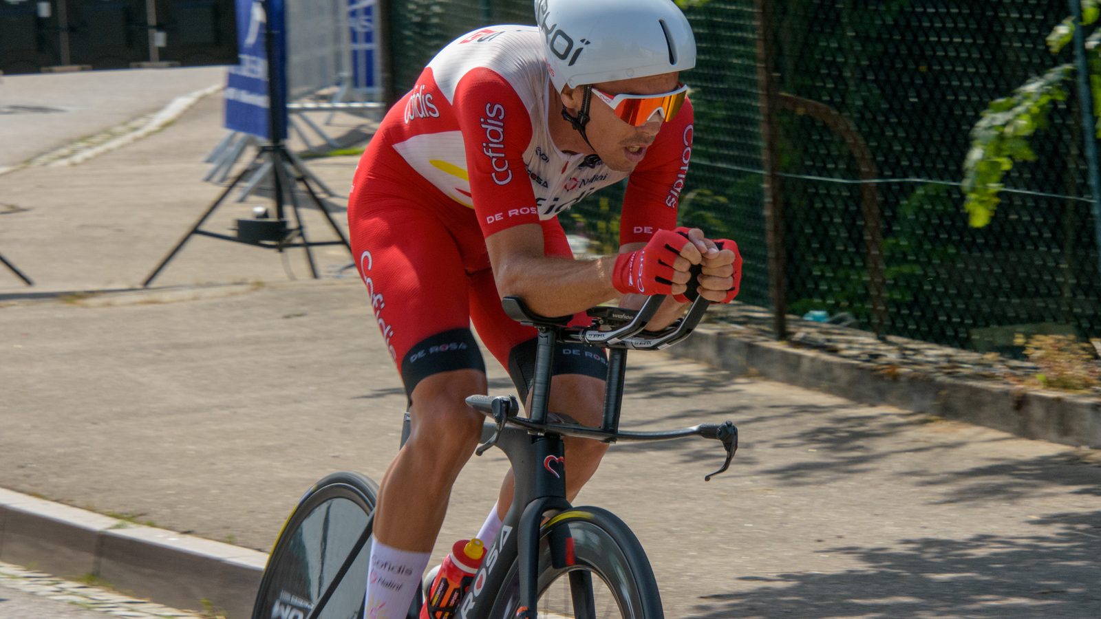 Christophe Laporte lors des championnats de France du contre-la-montre 2021